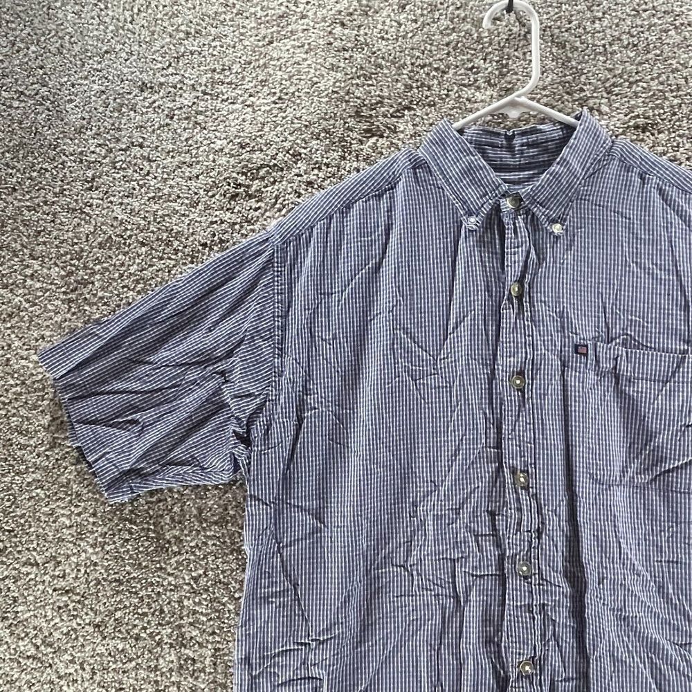 Vintage Ralph Lauren Shirt Adult Large Blue Check Short Sleeve Jeans Co Cotton - Picture 5 of 12